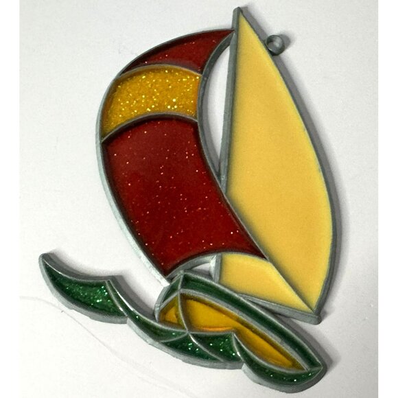 6 Nautical-Themed Suncatchers Fish Sailboat Dolphin Pelican Lighthouse & Shell - Picture 2 of 7